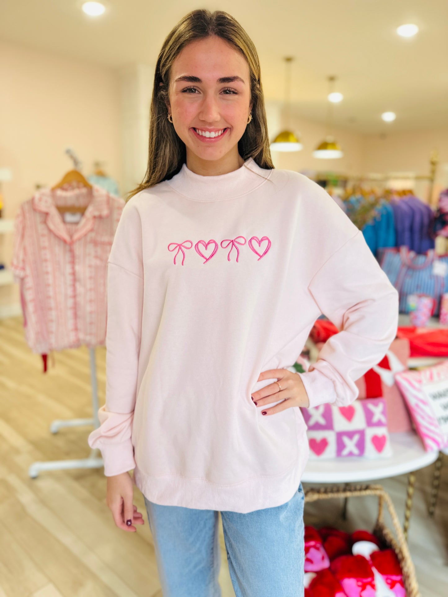 Bow and Heart Sweatshirt