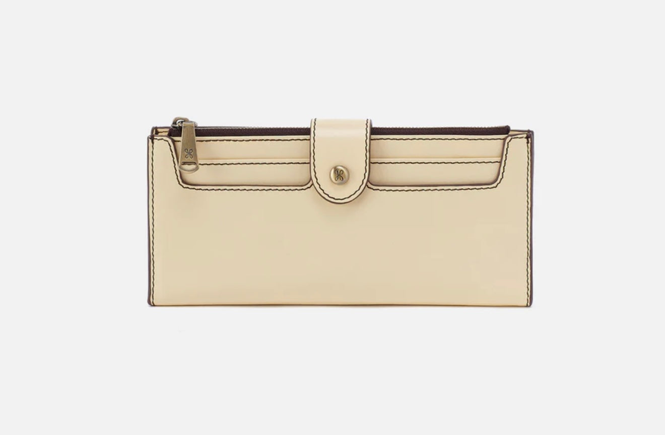 Hobo Dunn Continental Wallet in Butter Yellow