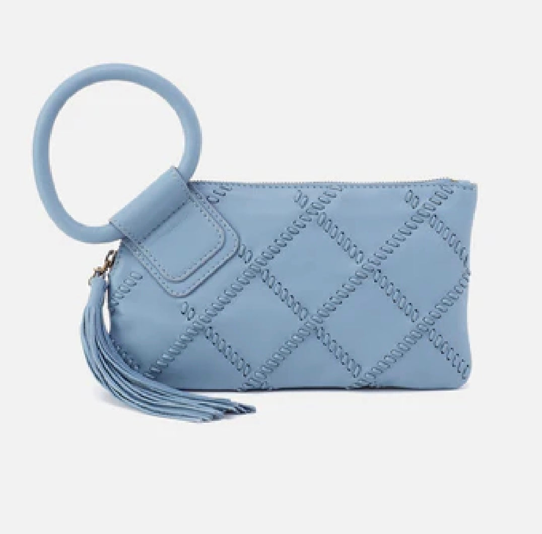 Hobo Sable Wristlet in Bluebell