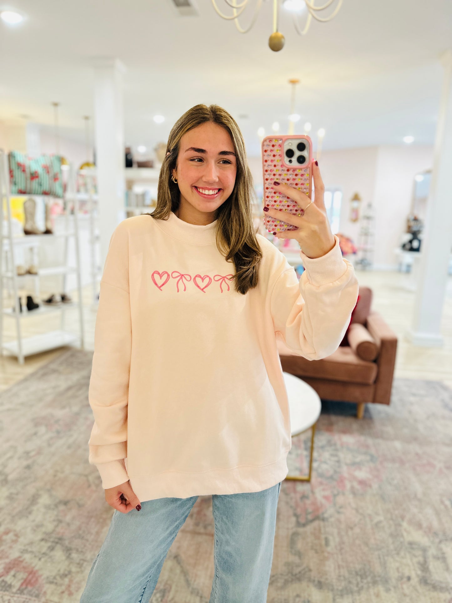Bow and Heart Sweatshirt