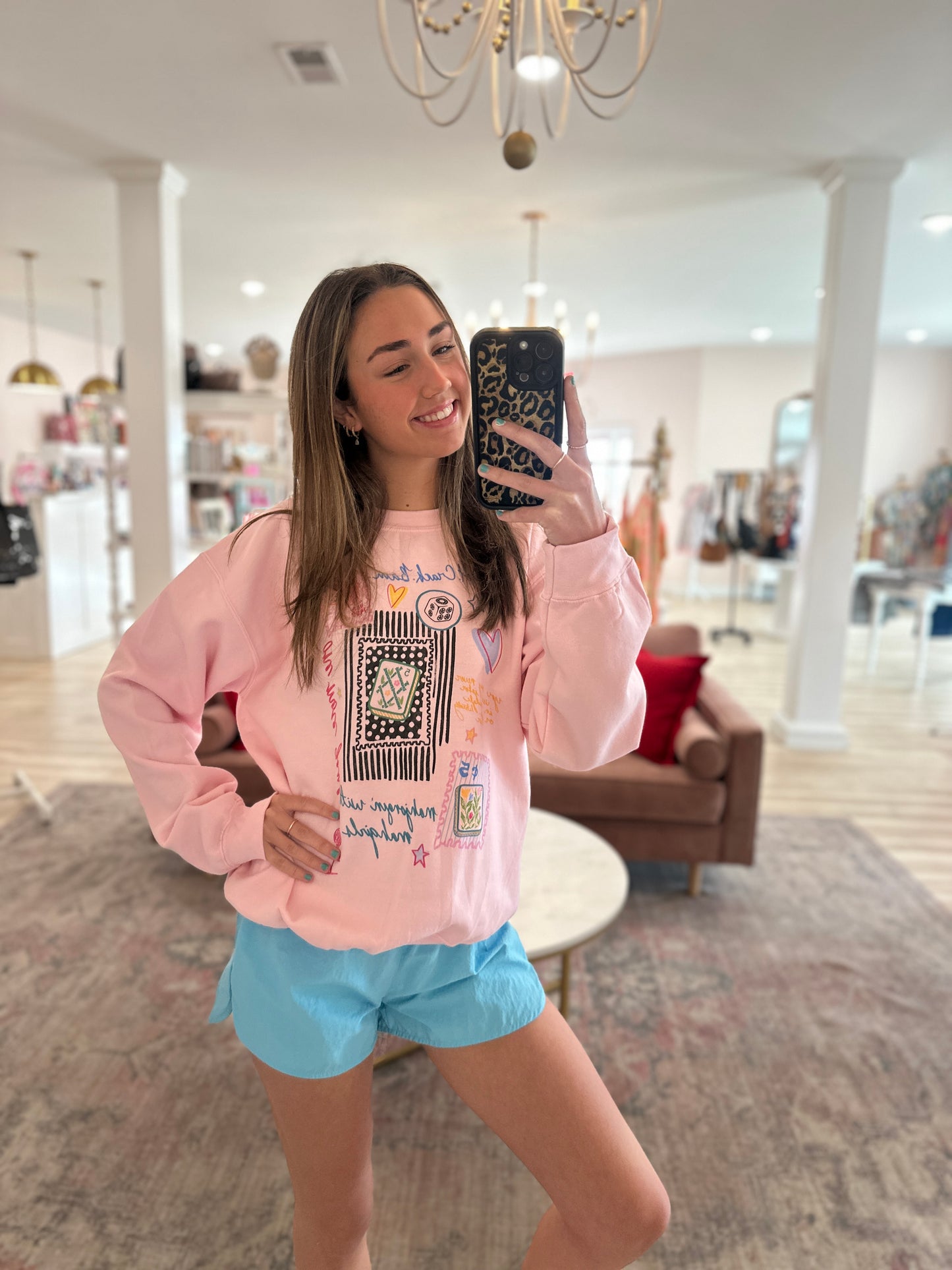 Mahjong Collage Sweatshirt