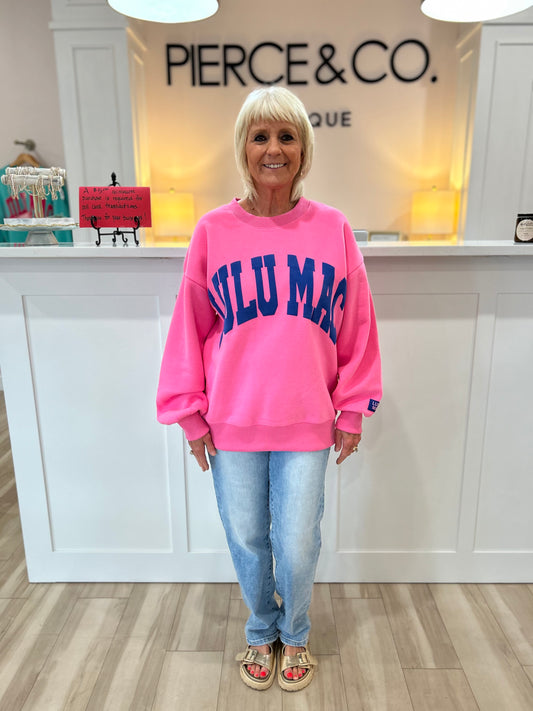 Lulu Mac Pink / Royal Sweatshirt