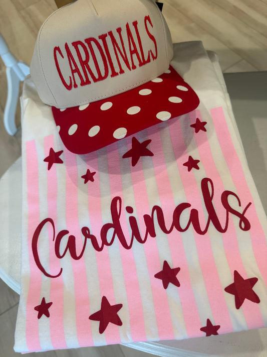 Cardinals Stripes and Stars Tee