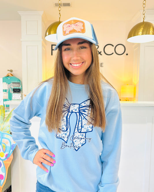 Bows of Blue Sweatshirt