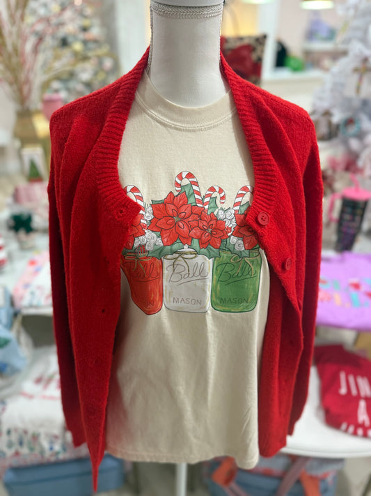 Mason Jar Christmas Tee