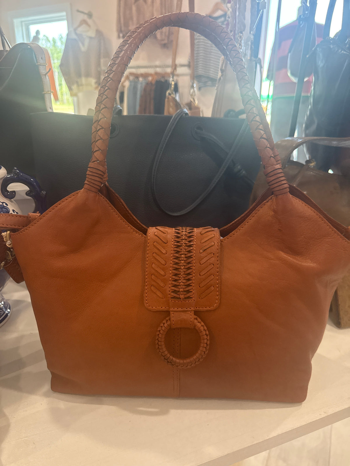 Hobo Foundery Small Tote in Kindling Brown