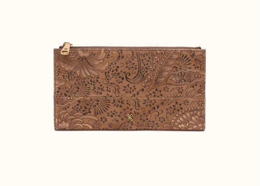 Hobo Jill Large Bifold Wallet in Mink Folklore