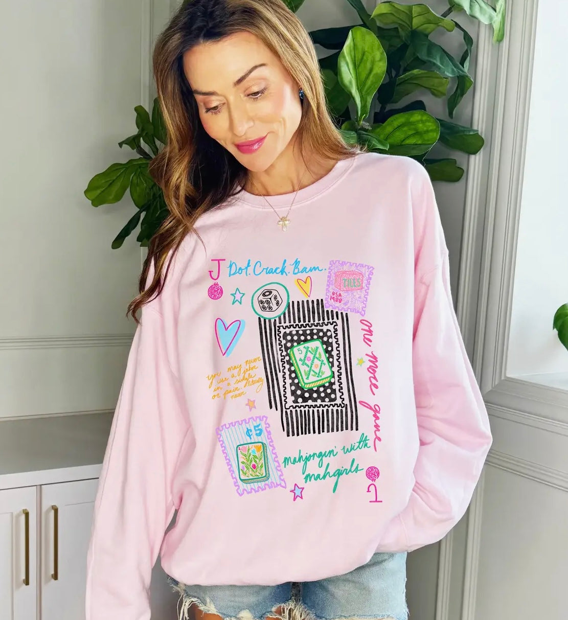 Mahjong Collage Sweatshirt