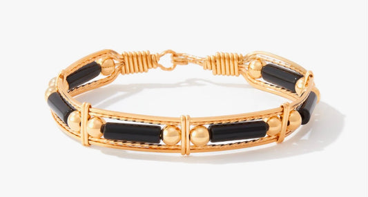 Color Your World Bracelet with Gold Bead