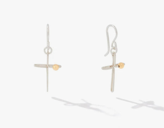 Ronaldo Love Lifted Me Earrings in Silver