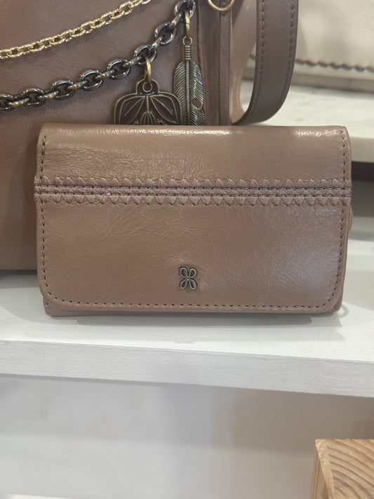 Hobo Jill Trifold Wallet in Woodsmoke